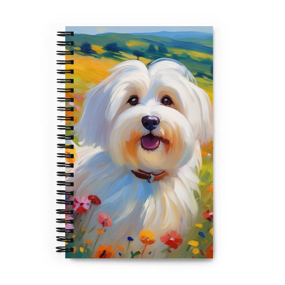 PugMug Custom White Havanese Dog Spiral Notebook