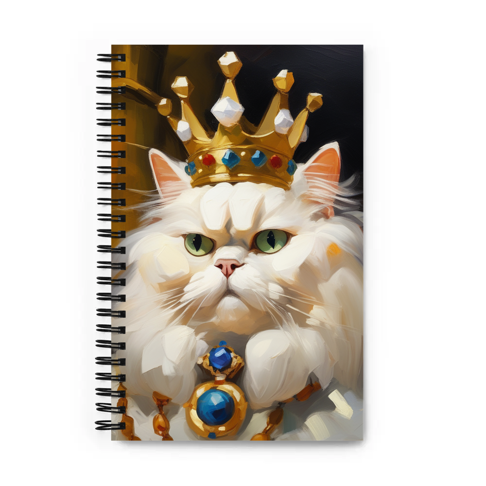 PugMug Custom White Persian Cat Spiral Notebook