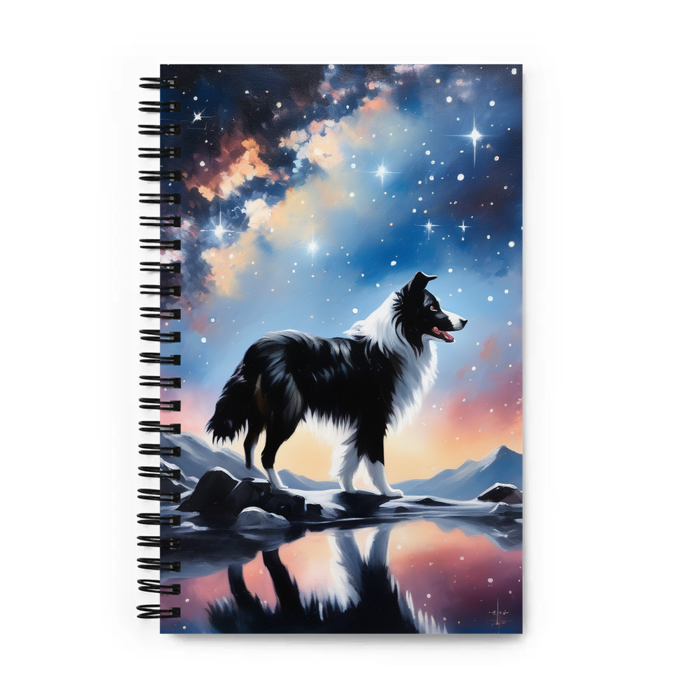 PugMug Custom Border Collie Spiral Notebook