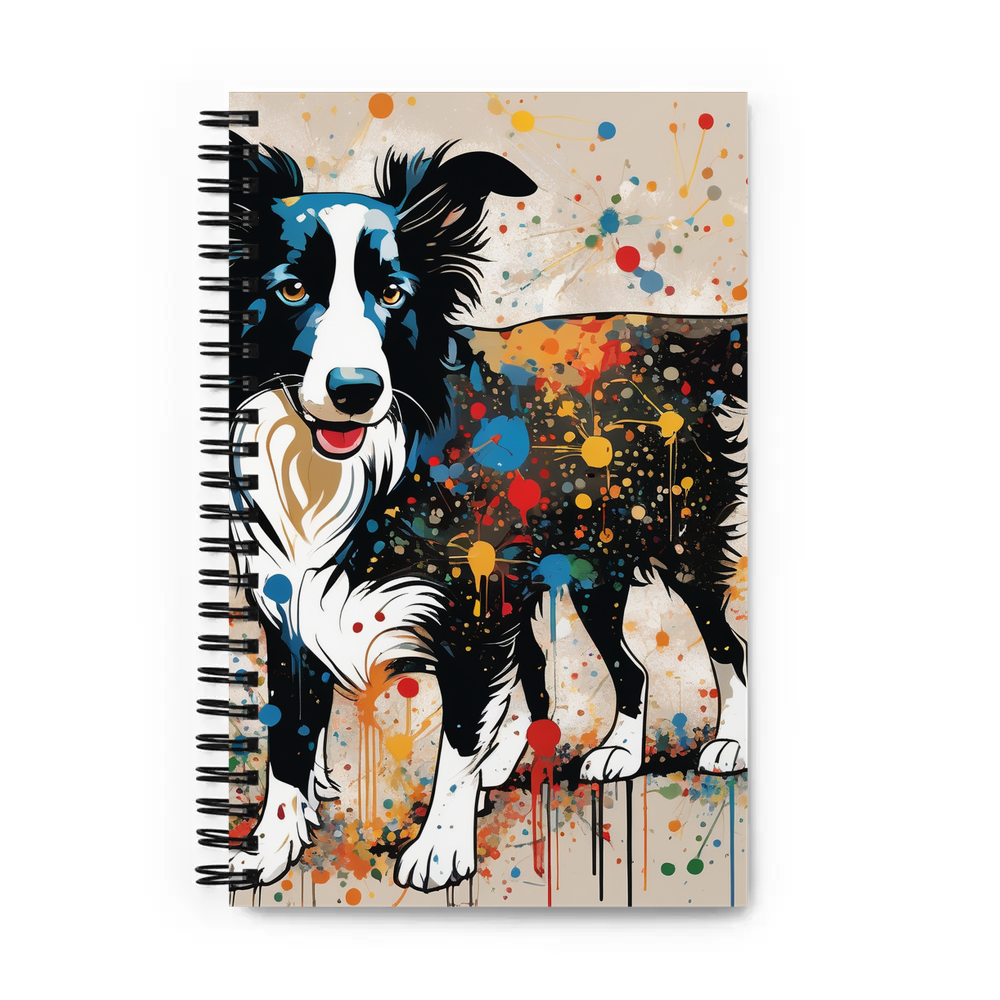 PugMug Custom Border Collie Spiral Notebook