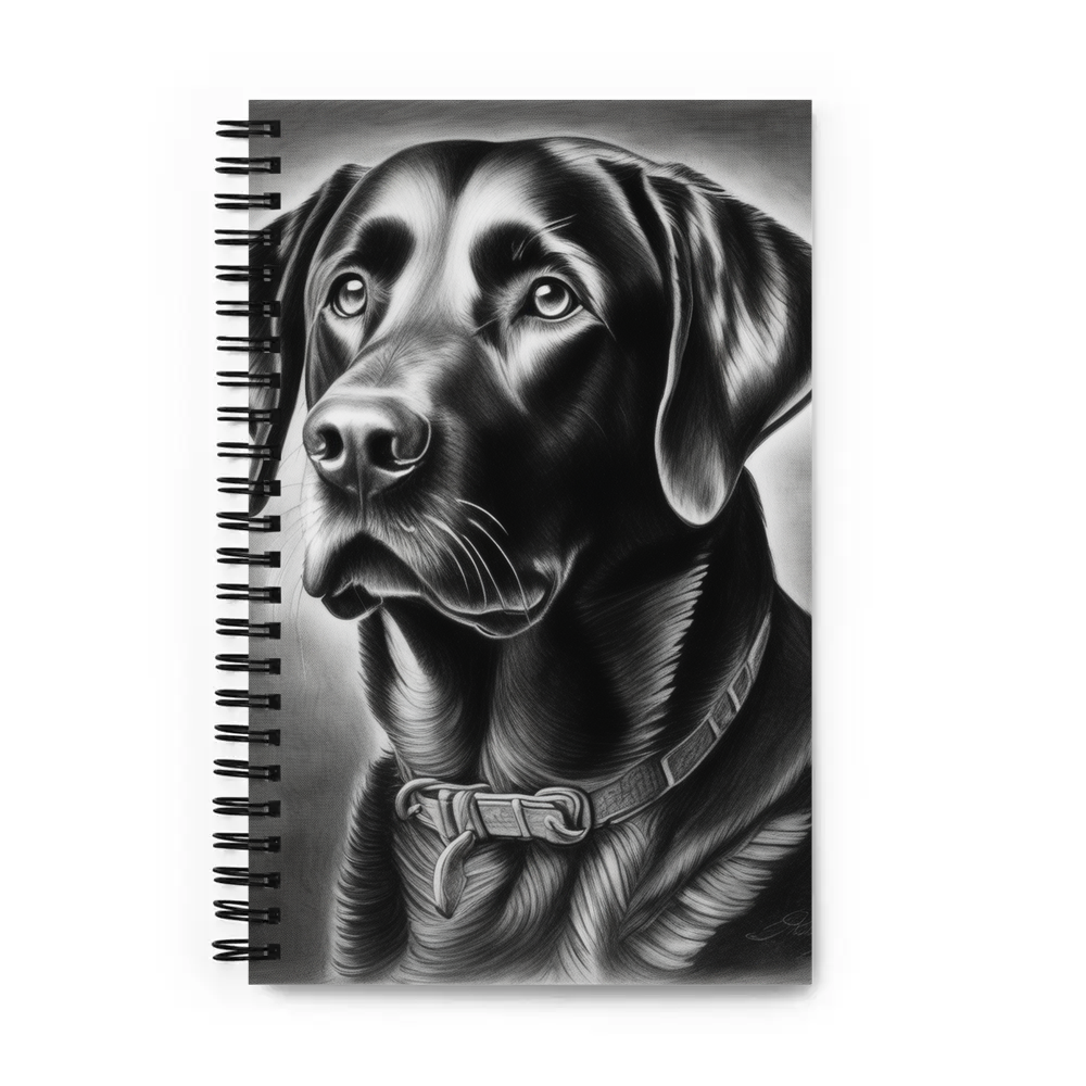 PugMug Custom Black Labrador Retriever Spiral Notebook