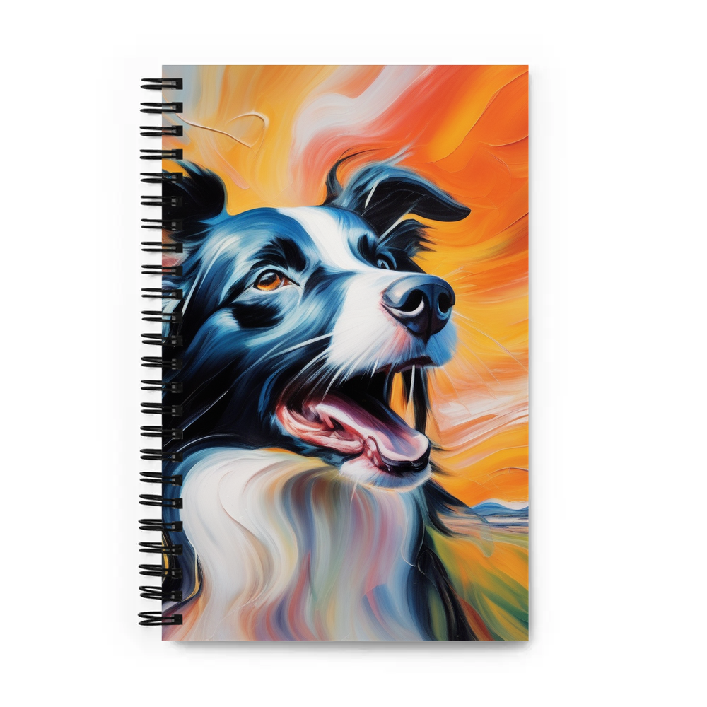 PugMug Custom Border Collie Spiral Notebook