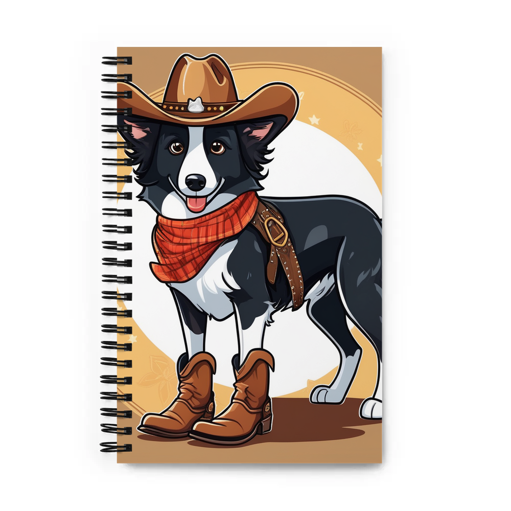 PugMug Custom Border Collie Spiral Notebook