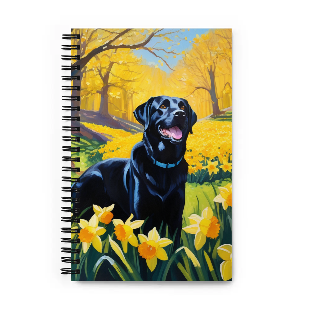 PugMug Custom Black Labrador Retriever Spiral Notebook