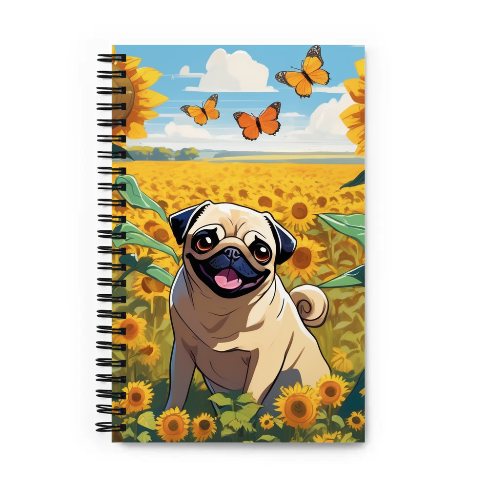 PugMug Custom Pug Spiral Notebook