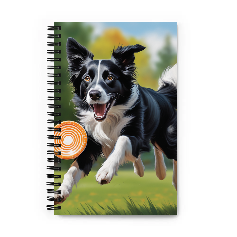 PugMug Custom Border Collie Spiral Notebook