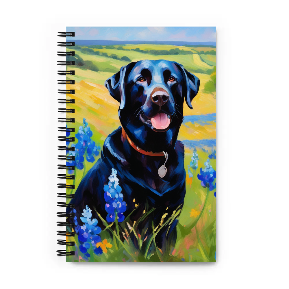 PugMug Custom Black Labrador Retriever Spiral Notebook