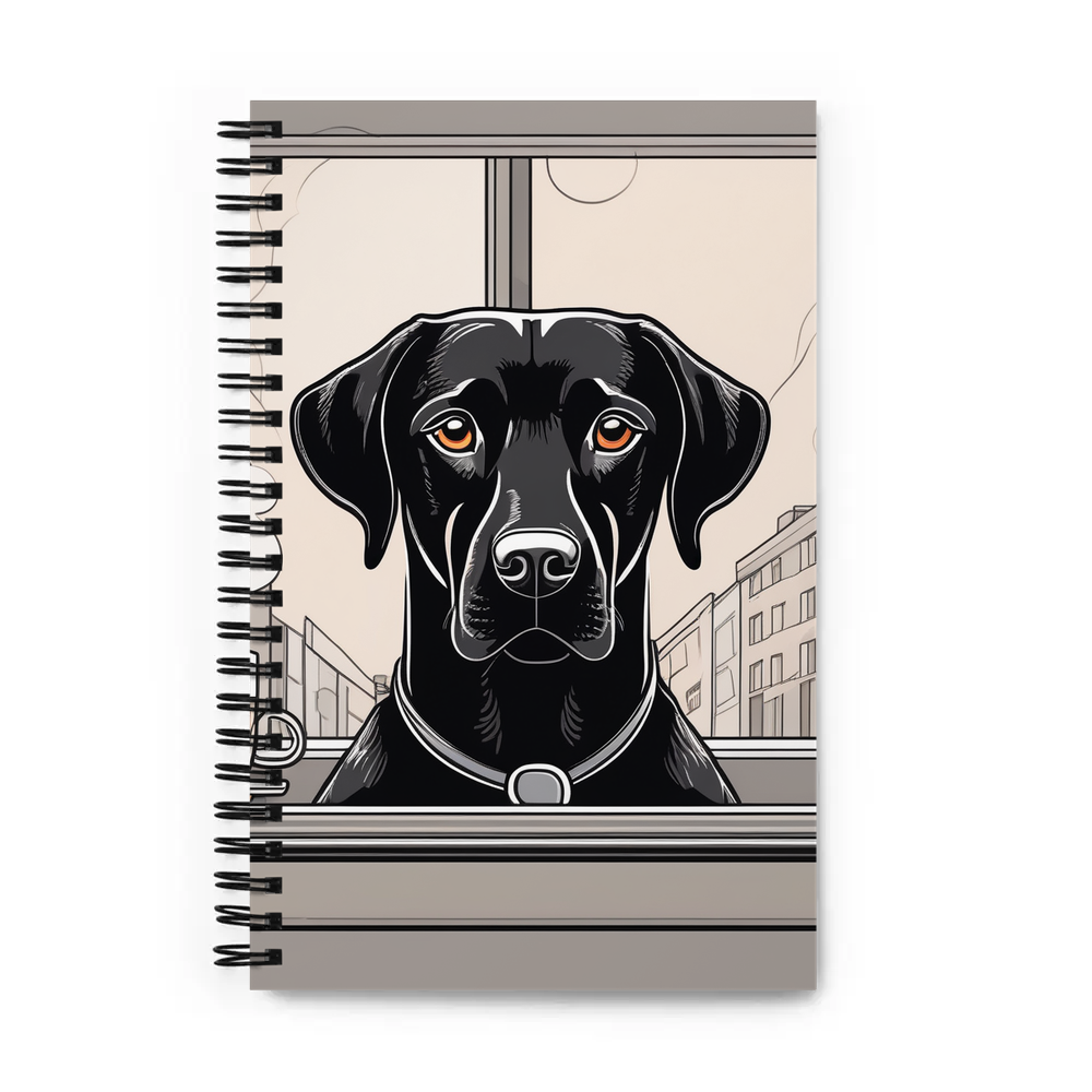 PugMug Custom Black Labrador Retriever Spiral Notebook