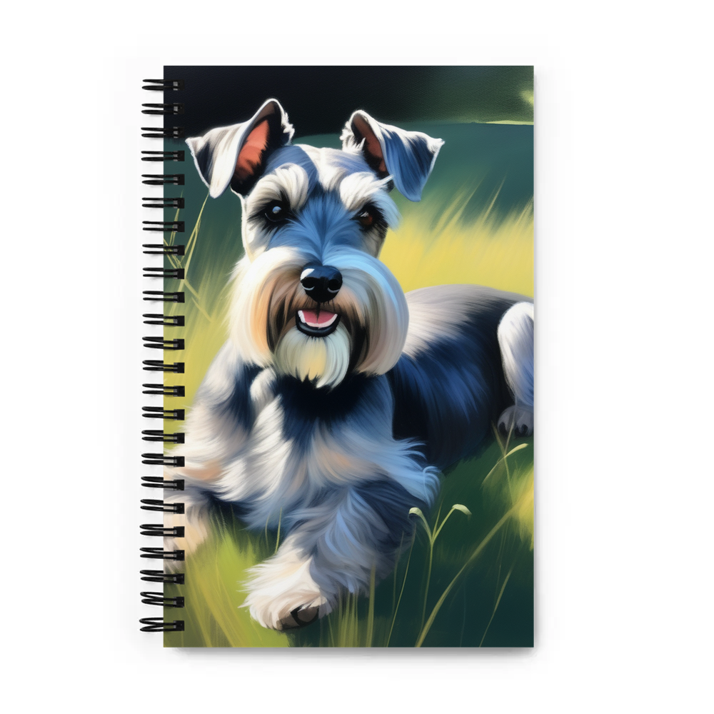 PugMug Custom Miniature Schnauzer Spiral Notebook