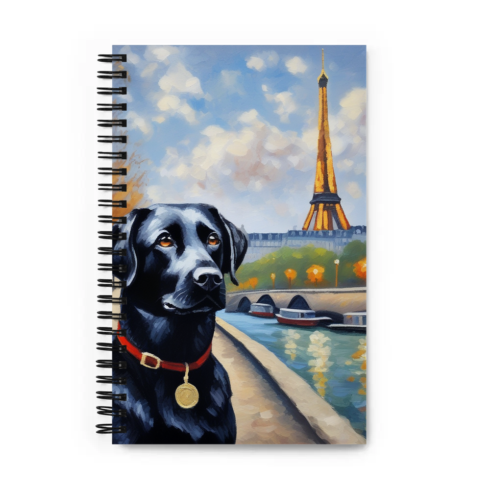 PugMug Custom Black Labrador Retriever Spiral Notebook