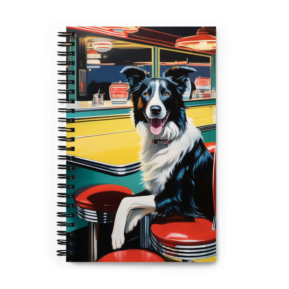 PugMug Custom Border Collie Spiral Notebook