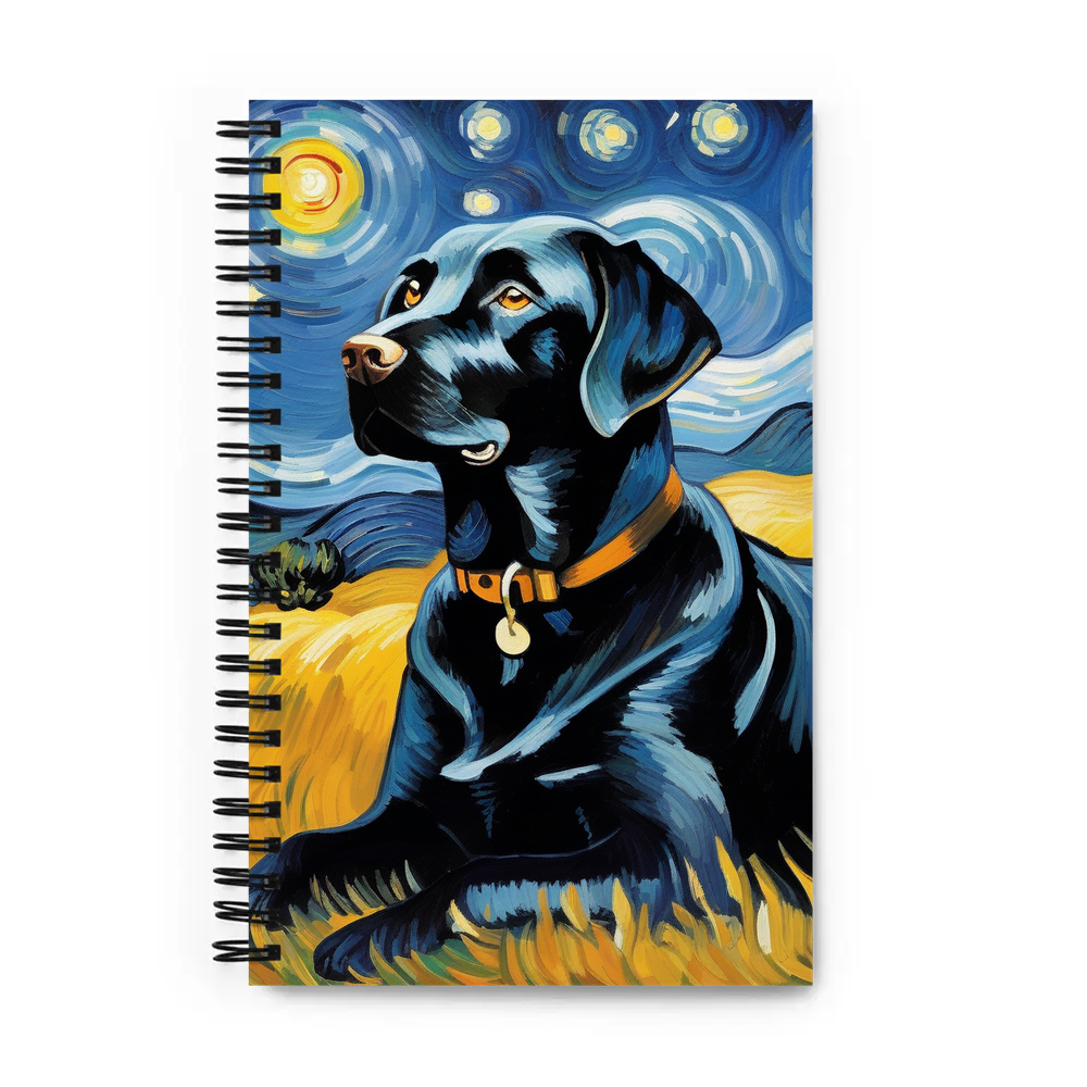 PugMug Custom Black Labrador Retriever Spiral Notebook