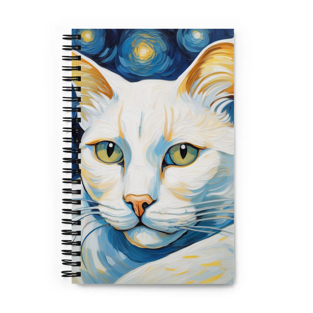 PugMug Custom White Exotic Cat Spiral Notebook