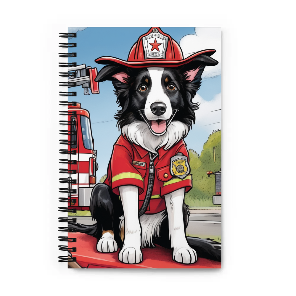 PugMug Custom Border Collie Spiral Notebook