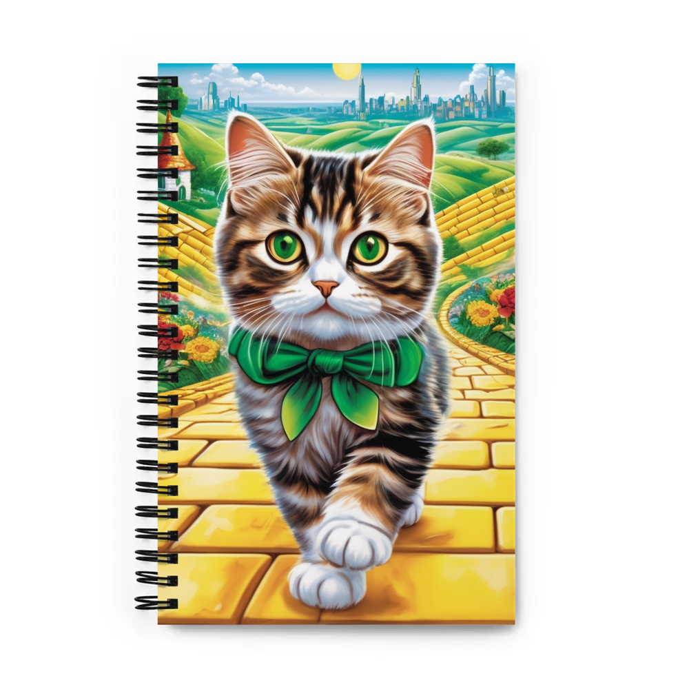 PugMug Custom Tabby Persian Cat Spiral Notebook
