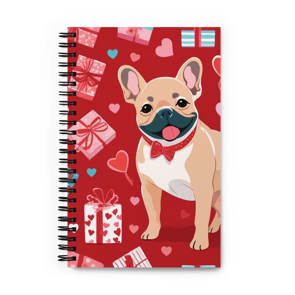 PugMug Custom Tan French Bulldog Spiral Notebook