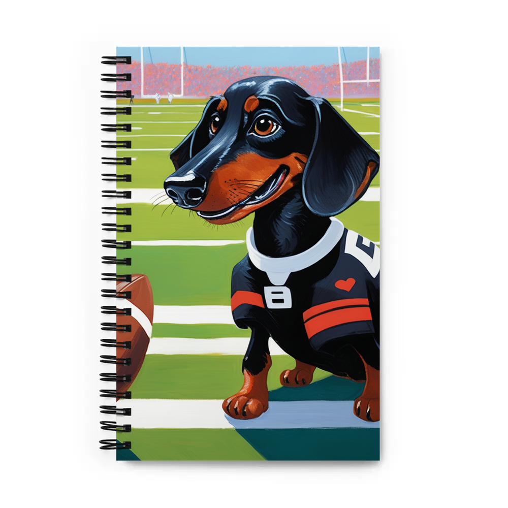 PugMug Custom Black Dachshund Spiral Notebook
