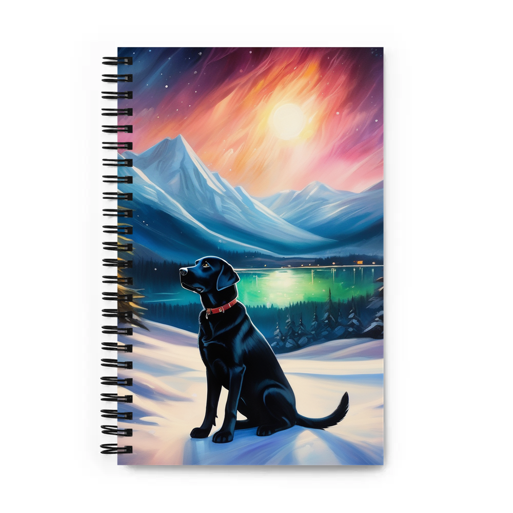 PugMug Custom Black Labrador Retriever Spiral Notebook