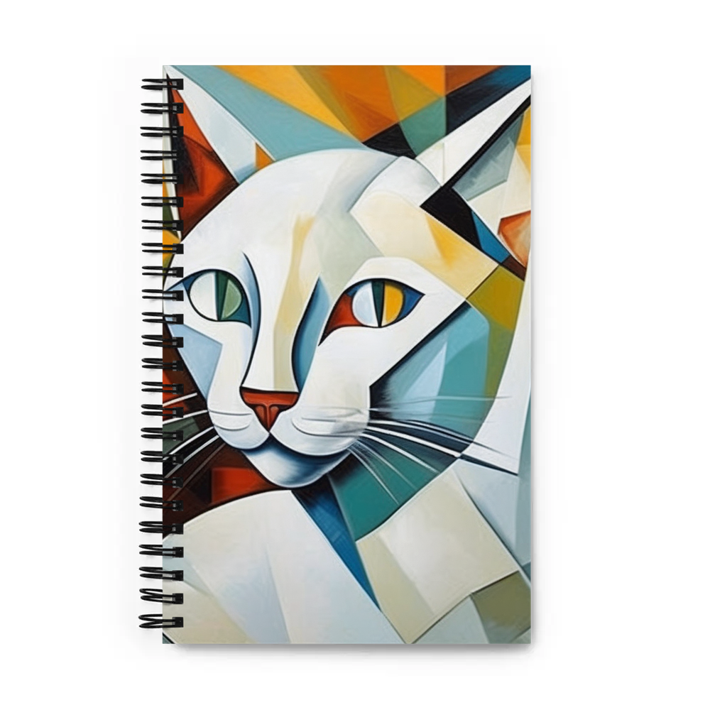 PugMug Custom White Companion Cat Spiral Notebook