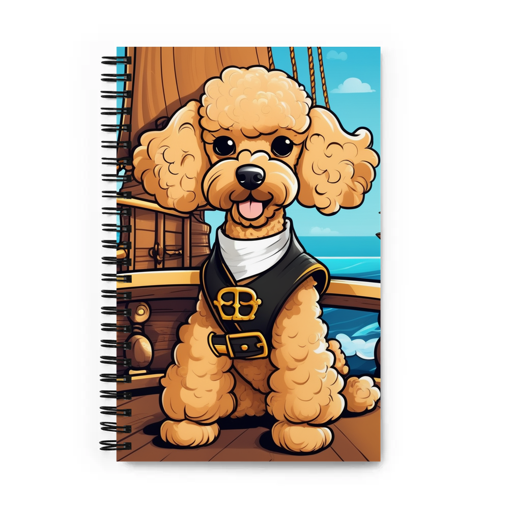PugMug Custom Tan Poodle Spiral Notebook