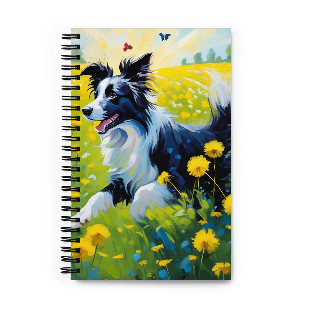 PugMug Custom Border Collie Spiral Notebook