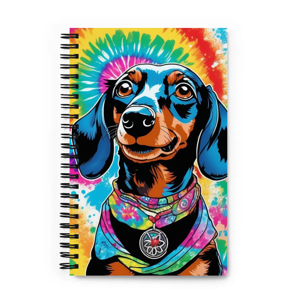 PugMug Custom Black Dachshund Spiral Notebook