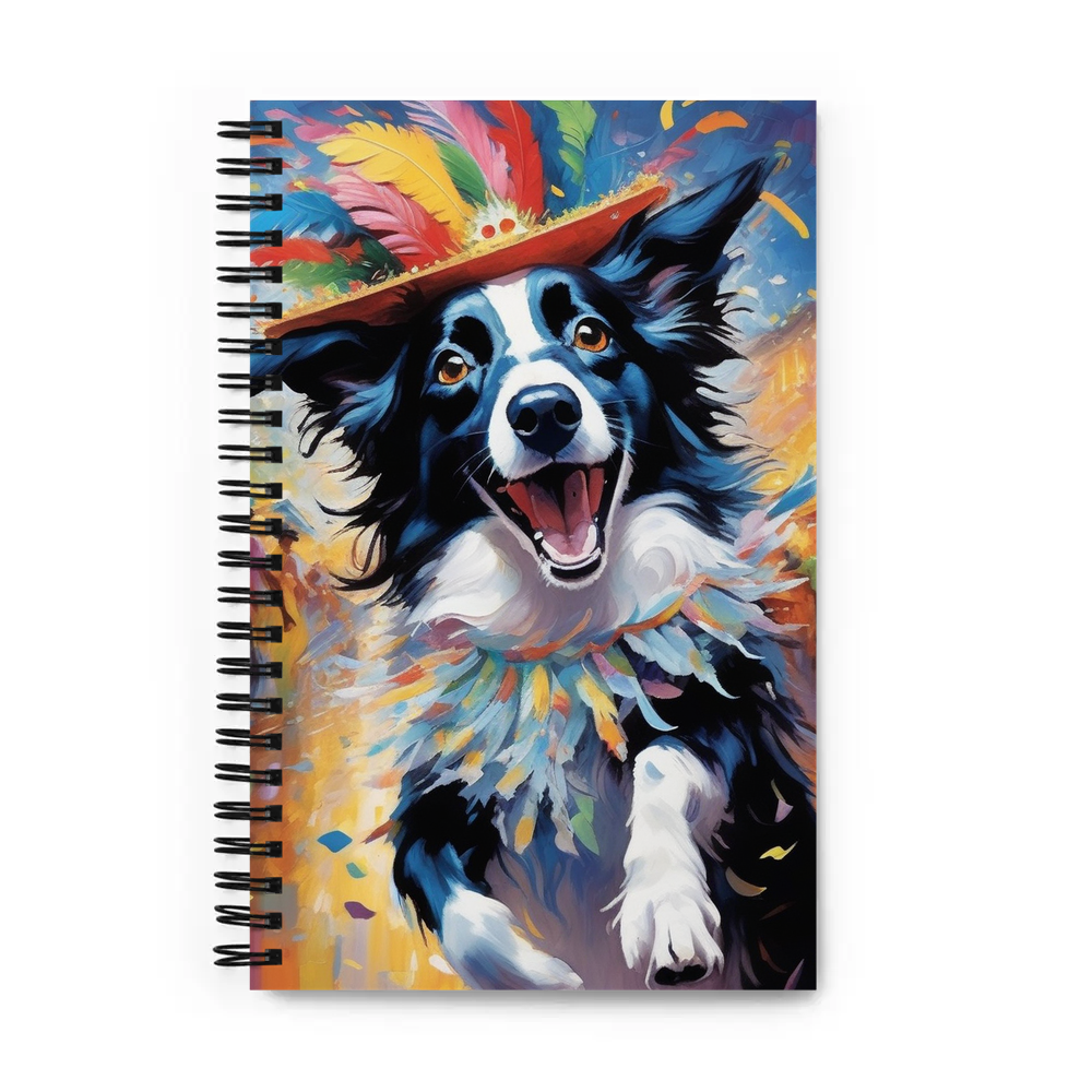 PugMug Custom Border Collie Spiral Notebook
