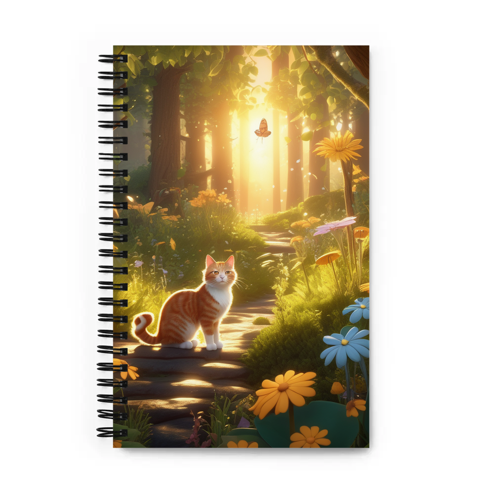PugMug Custom Tabby Companion Cat Spiral Notebook