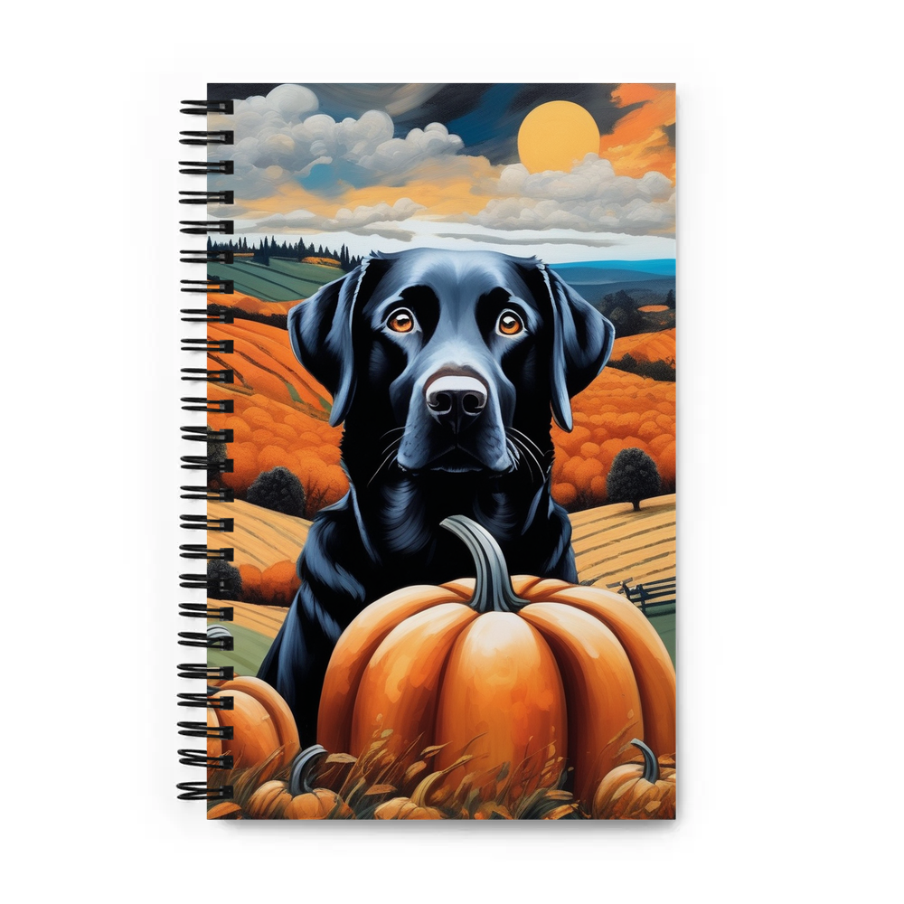 PugMug Custom Black Labrador Retriever Spiral Notebook