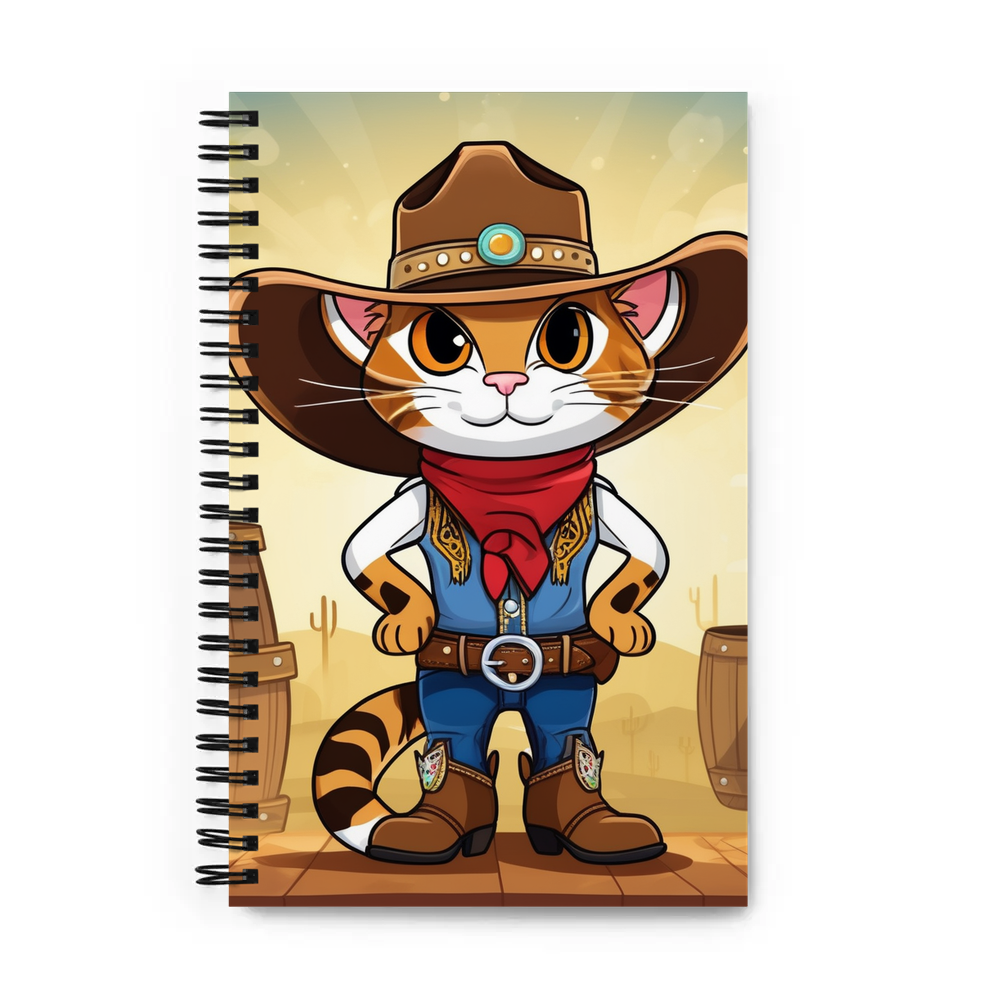 PugMug Custom Tabby Companion Cat Spiral Notebook