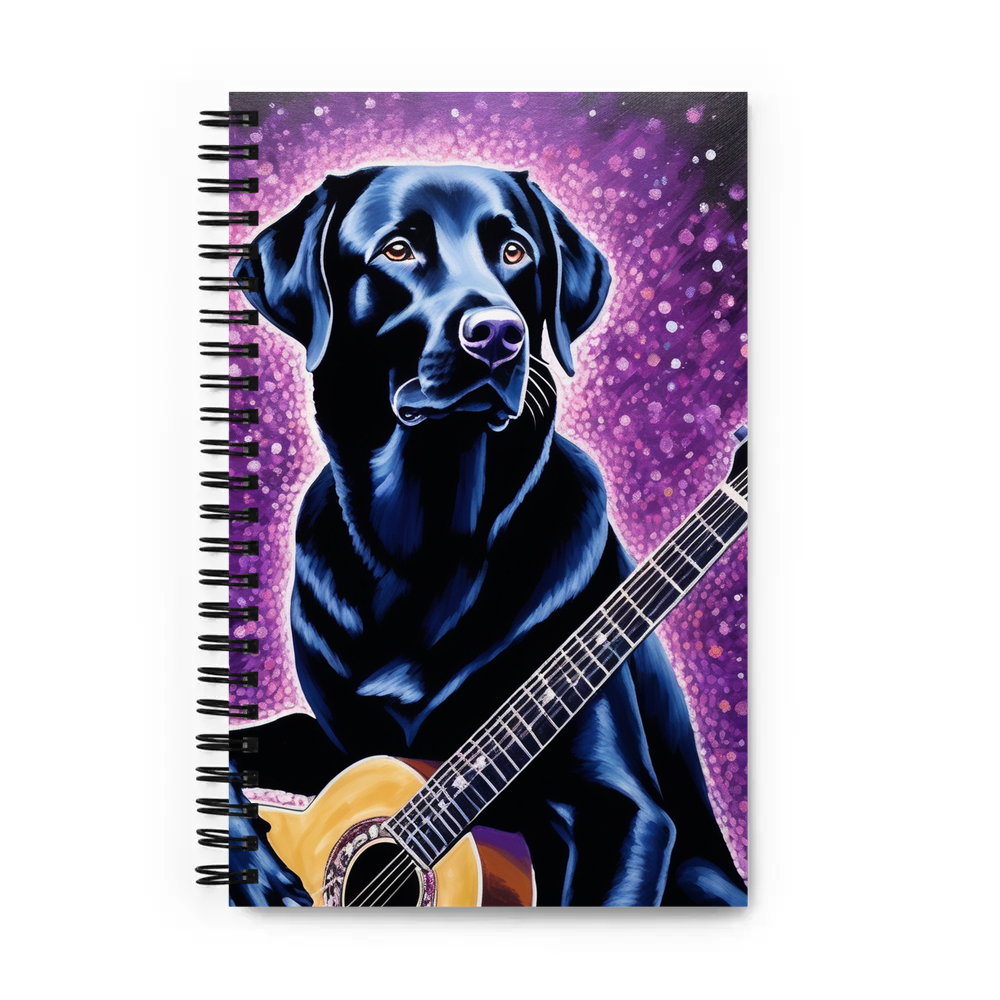 PugMug Custom Black Labrador Retriever Spiral Notebook