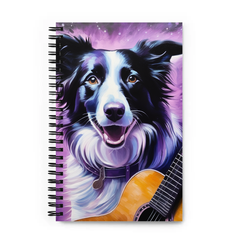 PugMug Custom Border Collie Spiral Notebook
