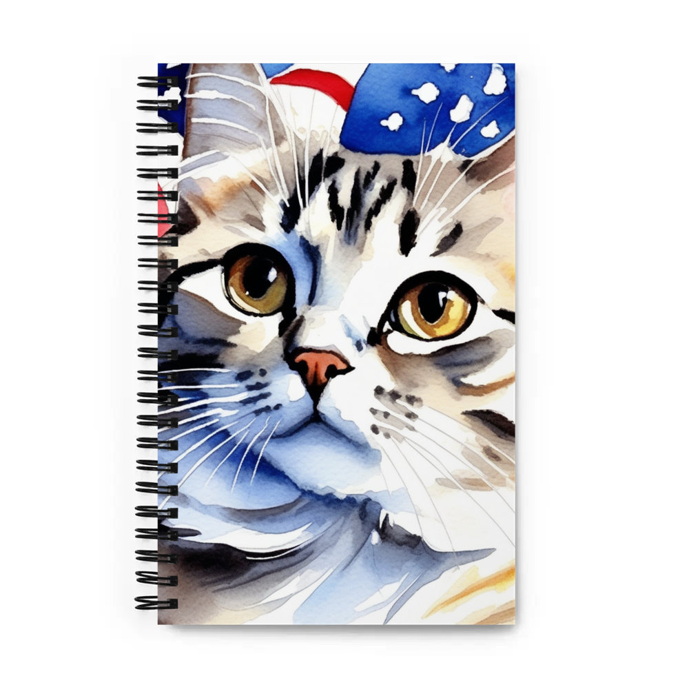 PugMug Custom Tabby Scottish Fold Cat Spiral Notebook