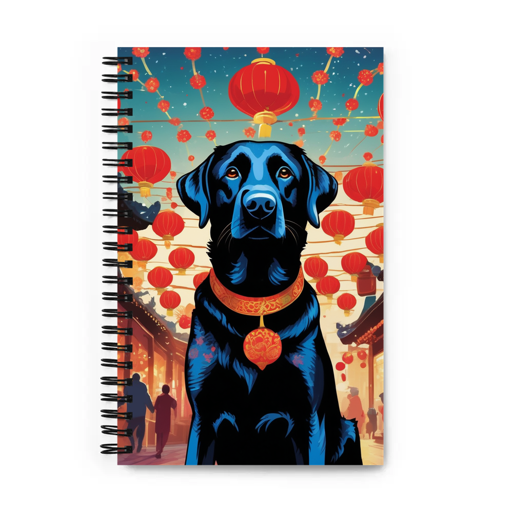 PugMug Custom Black Labrador Retriever Spiral Notebook