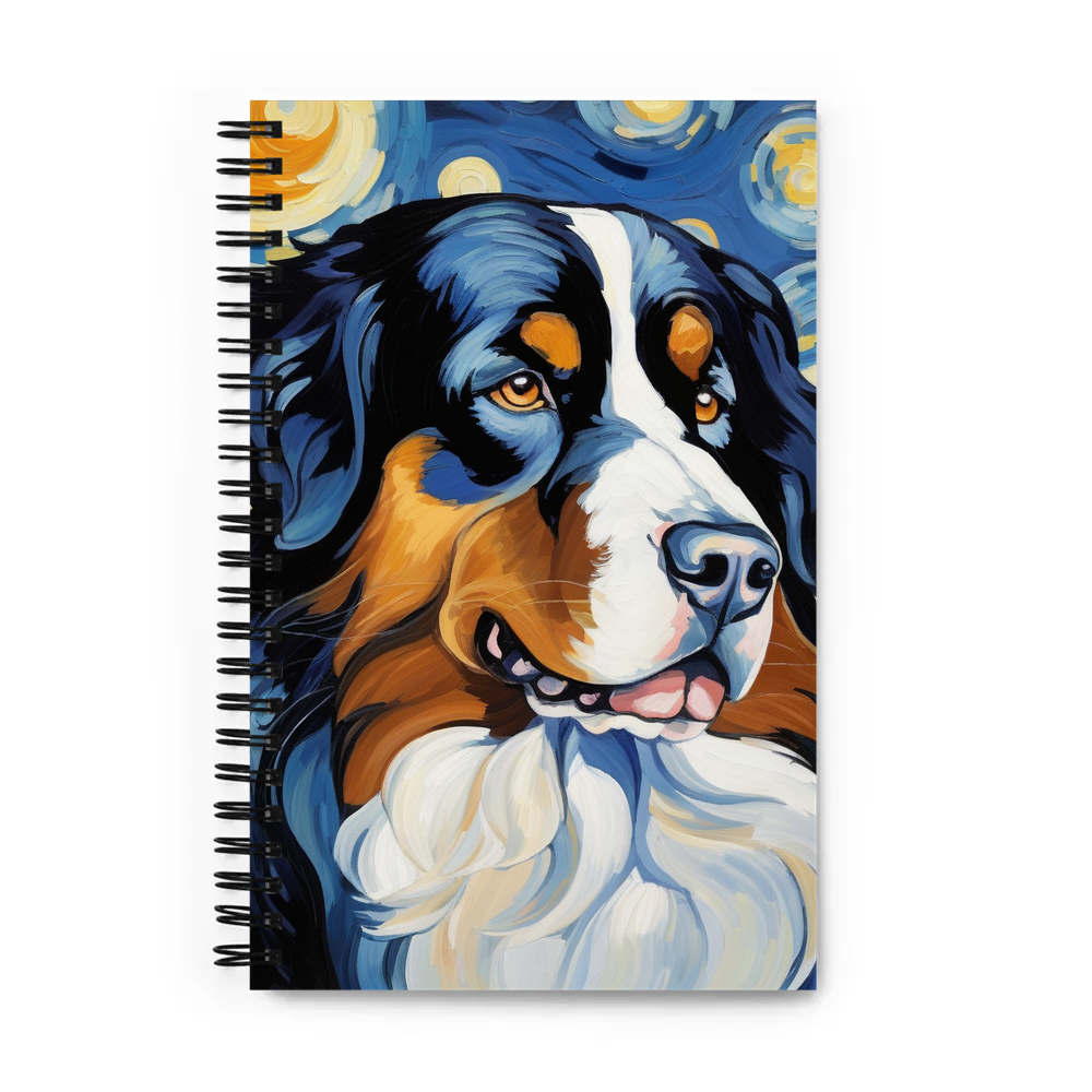 PugMug Custom Bernese Mountain Dog Spiral Notebook