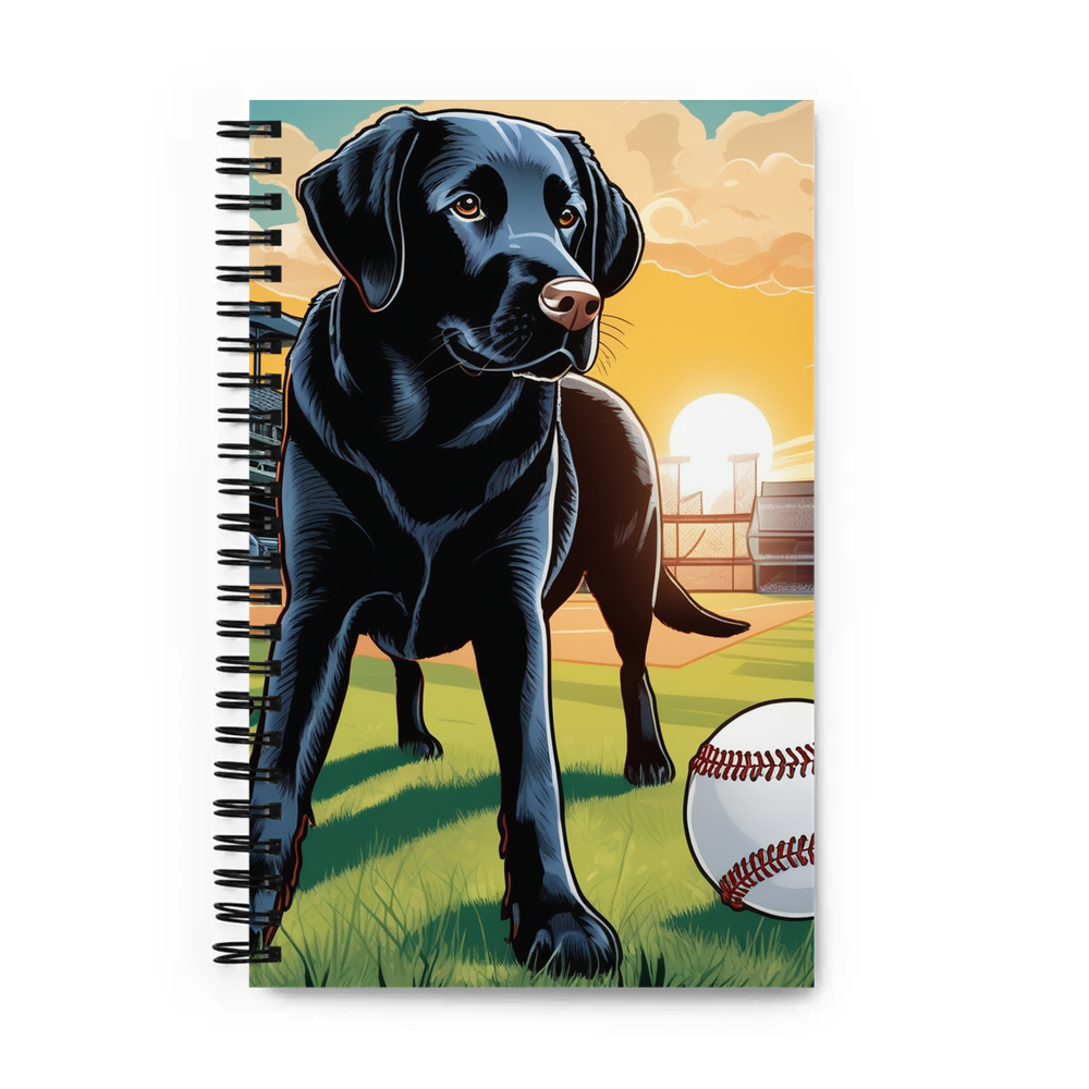 PugMug Custom Black Labrador Retriever Spiral Notebook