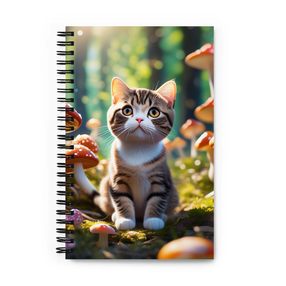 PugMug Custom Tabby Scottish Fold Cat Spiral Notebook