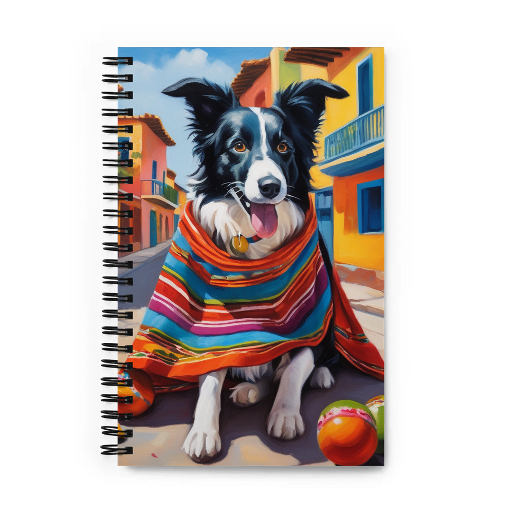 PugMug Custom Border Collie Spiral Notebook