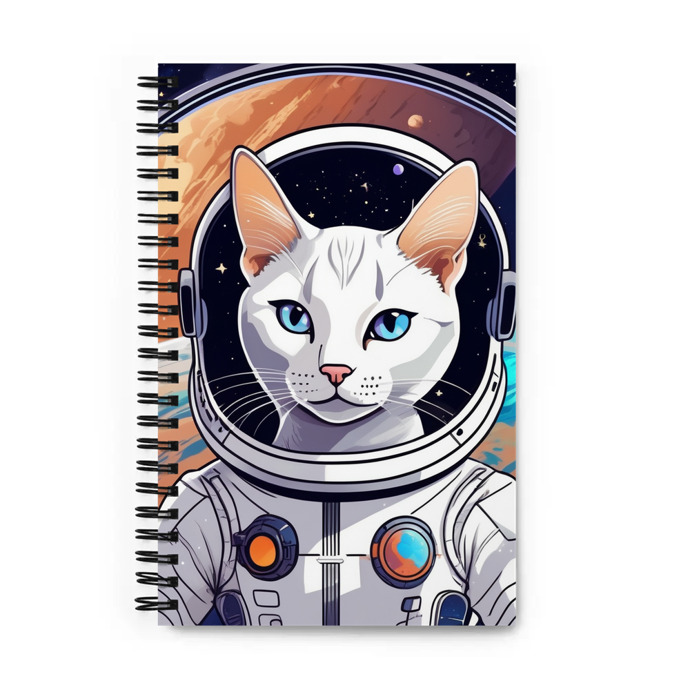 PugMug Custom White Abyssinian Cat Spiral Notebook