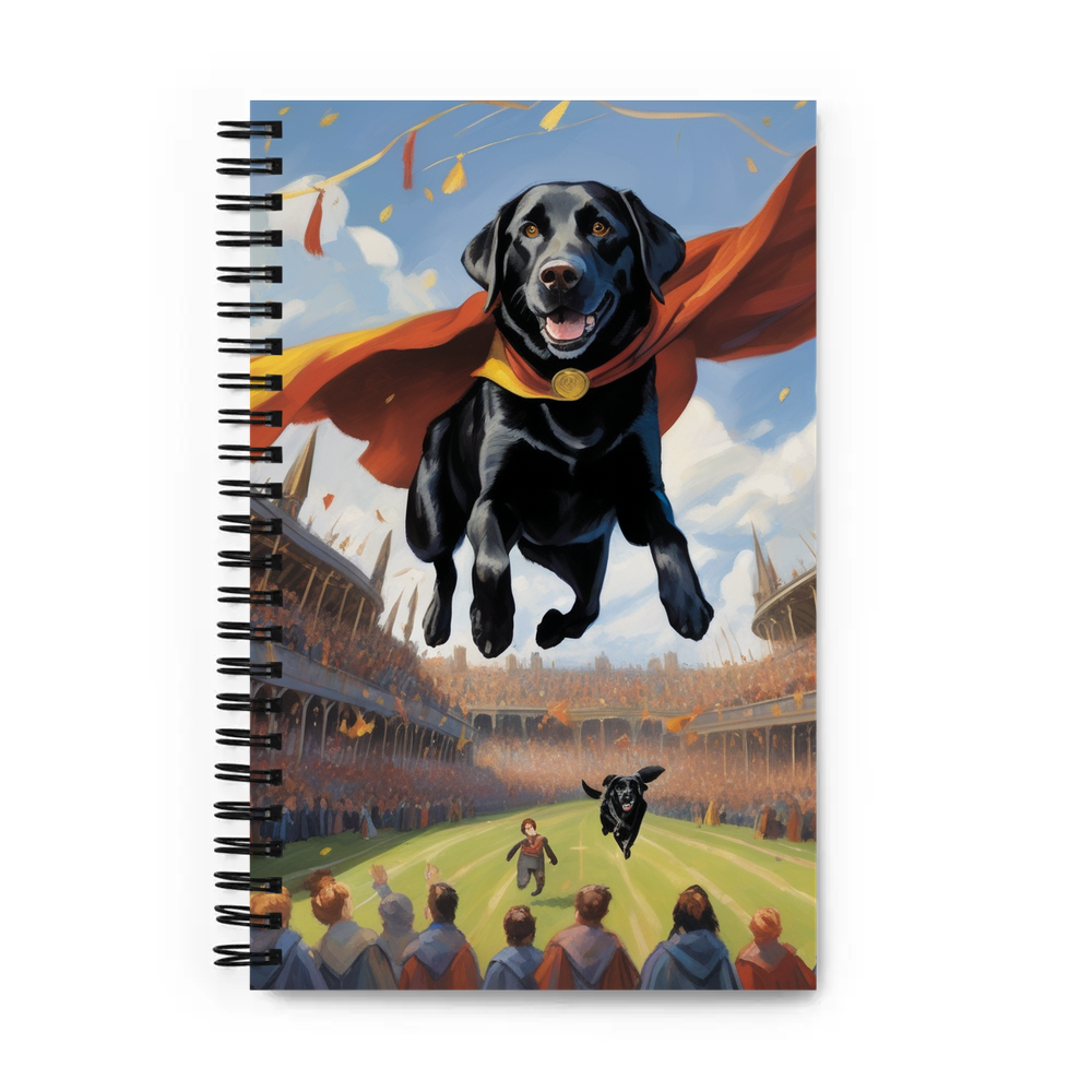 PugMug Custom Black Labrador Retriever Spiral Notebook