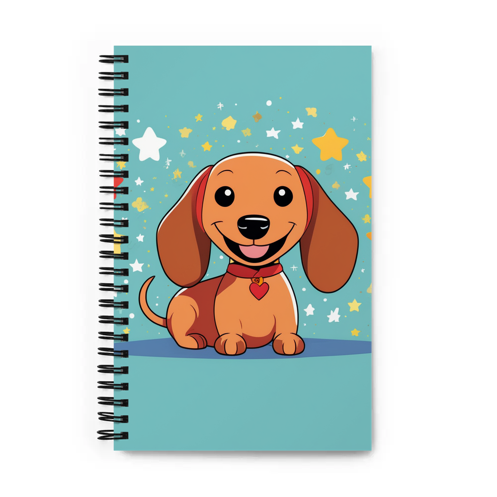 PugMug Custom Tan Dachshund Spiral Notebook