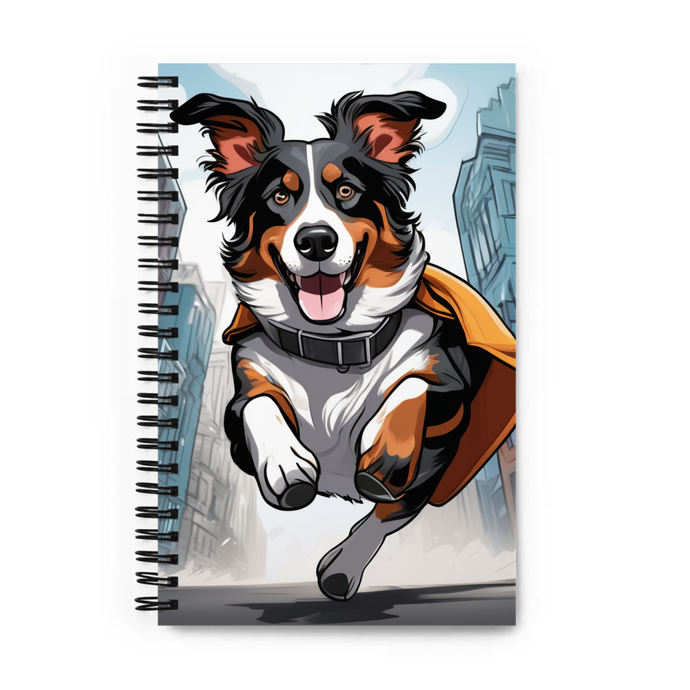 PugMug Custom Miniature American Shepherd Spiral Notebook