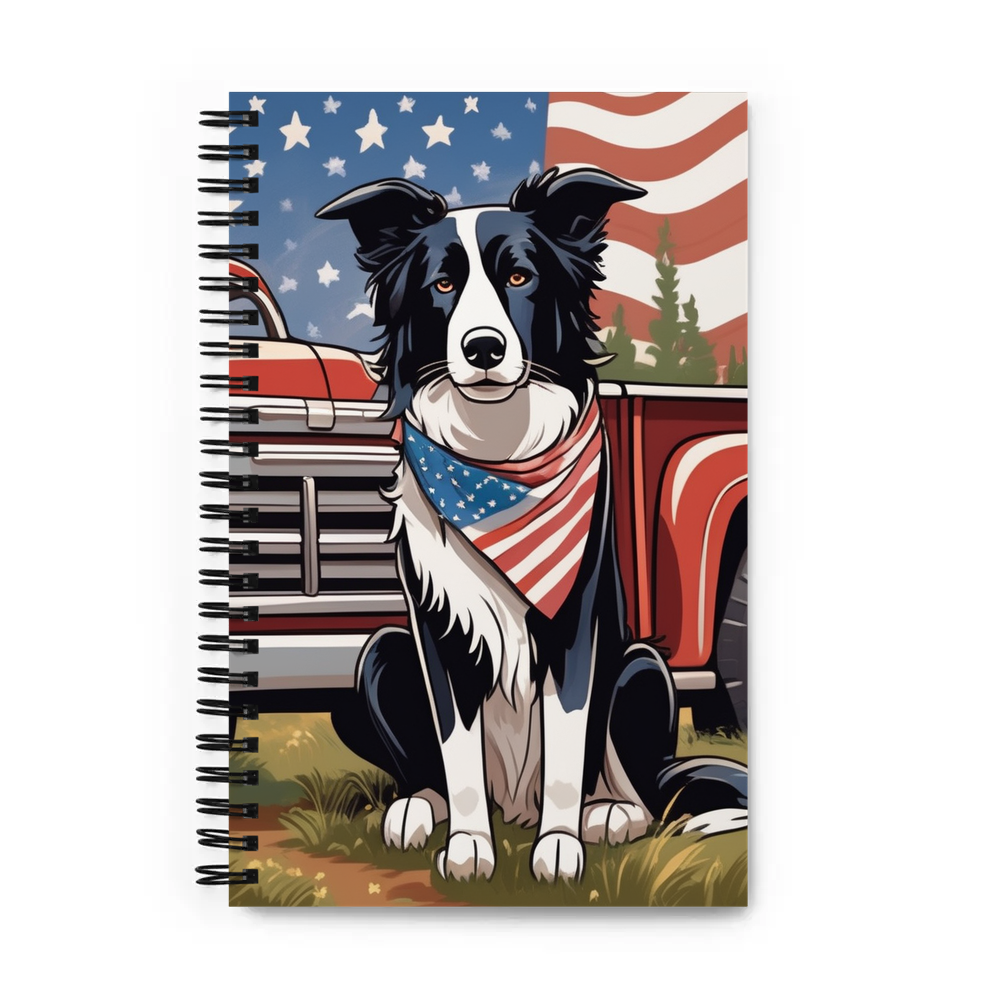 PugMug Custom Border Collie Spiral Notebook