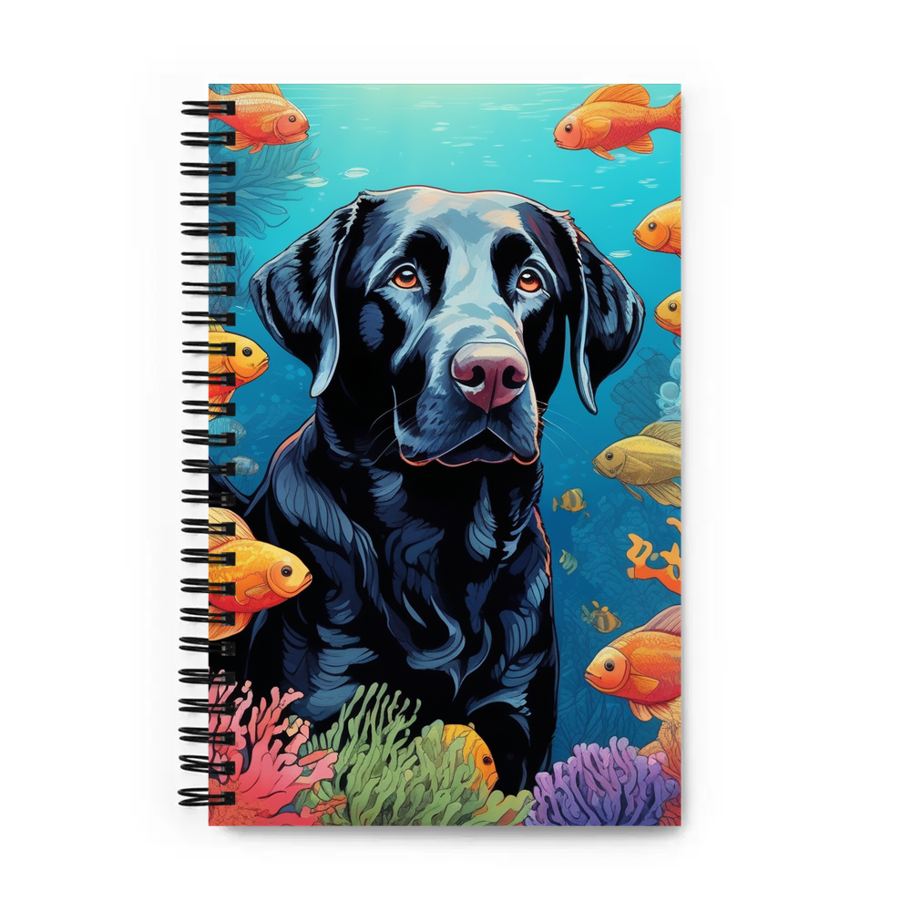 PugMug Custom Black Labrador Retriever Spiral Notebook