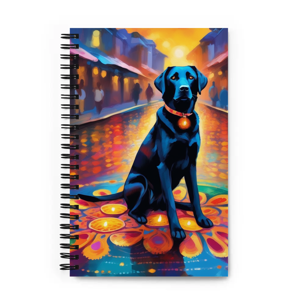 PugMug Custom Black Labrador Retriever Spiral Notebook
