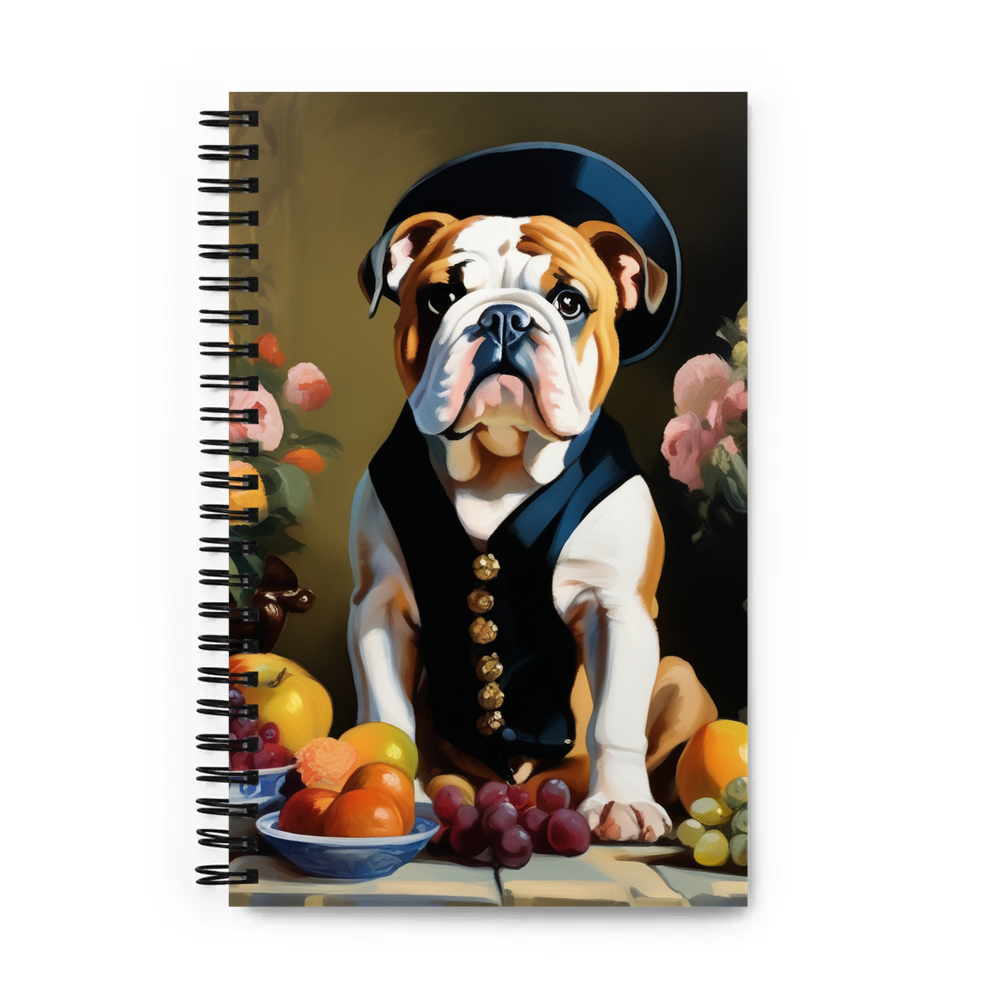 PugMug Custom Bulldog Spiral Notebook