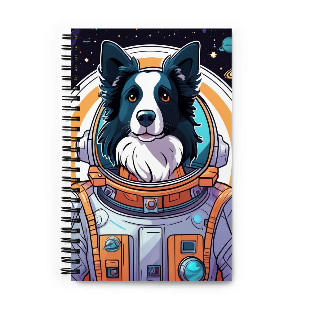 PugMug Custom Border Collie Spiral Notebook