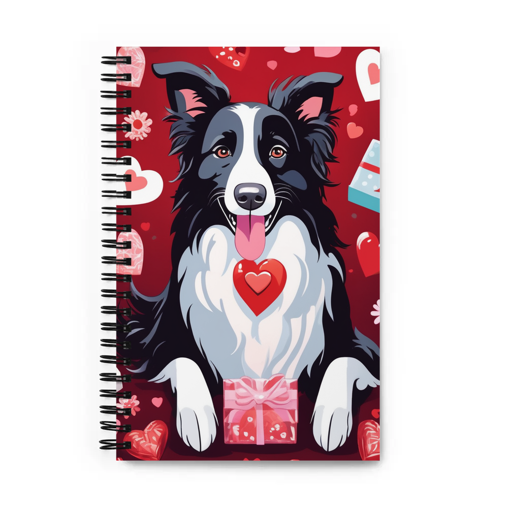 PugMug Custom Border Collie Spiral Notebook