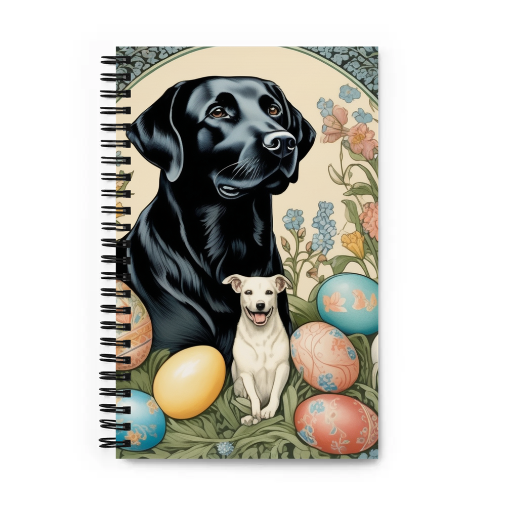 PugMug Custom Black Labrador Retriever Spiral Notebook