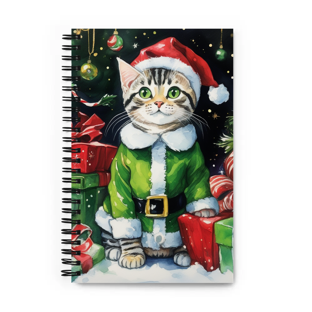 PugMug Custom Tabby American Shorthair Cat Spiral Notebook
